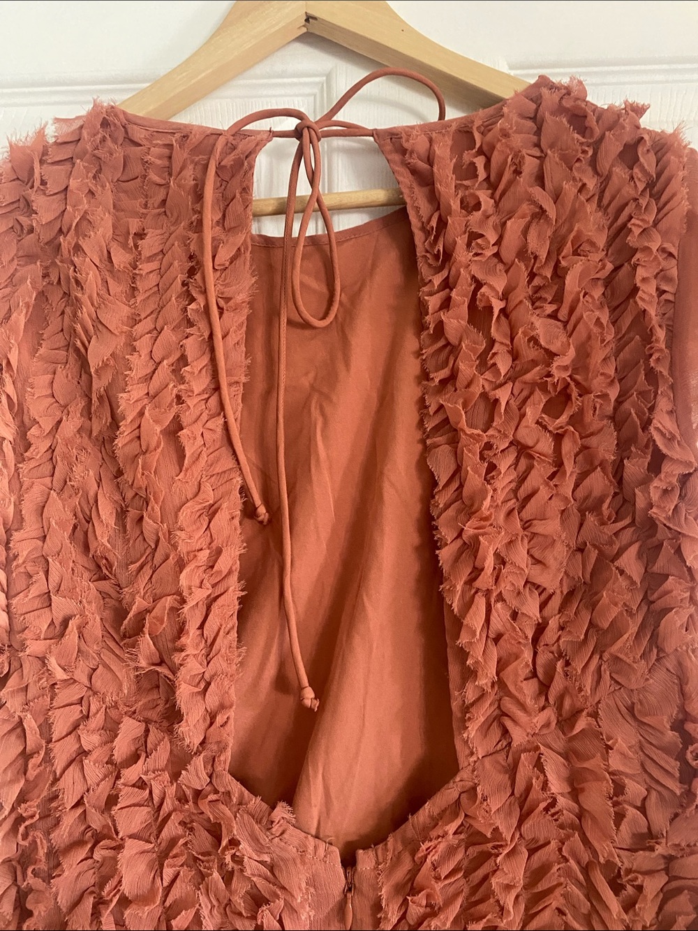ASOS Rust Ruffle Mini Dress - Picture 5 of 11
